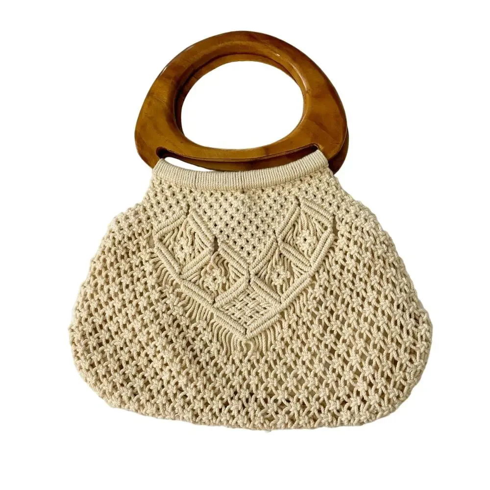 Vintage 1970s Mister Ernest Macrame Handbag